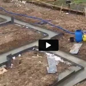 a video of a yard being worked on
