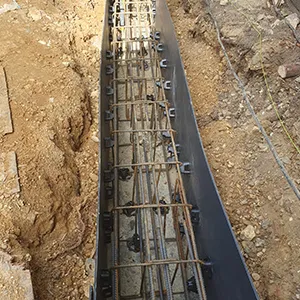 close up on foundation