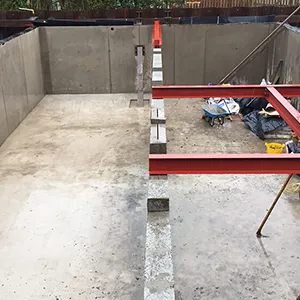 a picture of a construction site in progress