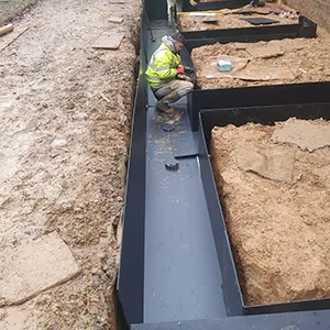 sectioning the cement